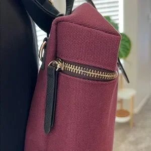 Henri Bendel Burgundy Convertible Backpack EUC Henri Bendel Influencer Mini Convertible | Mercari main image 4